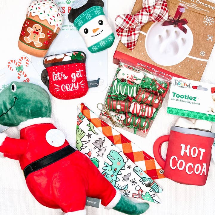 Christmas Doggy Box - Bandana Included for wholesale by Jersey Border Collars