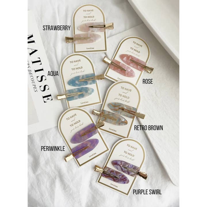 LoveLina - Vente Ensemble d'accessoires pour cheveux – femme - Ensemble de pinces à cheveux sans plis - DEBBIE