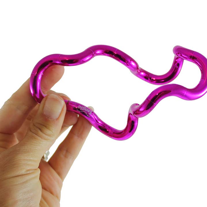 Curious Minds Toys - Wholesale Fidget Toy - Kids - 1 Tangle Jr Metallics Fidget Toy - Bendable Connected Curved3