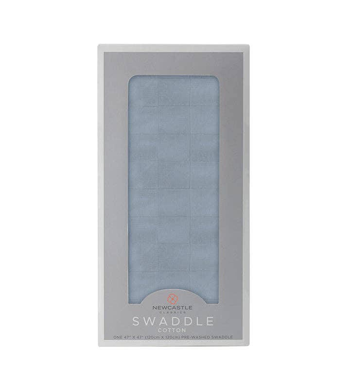 Newcastle Classics - Wholesale Swaddle - Baby - Blue Fog Cotton Swaddle