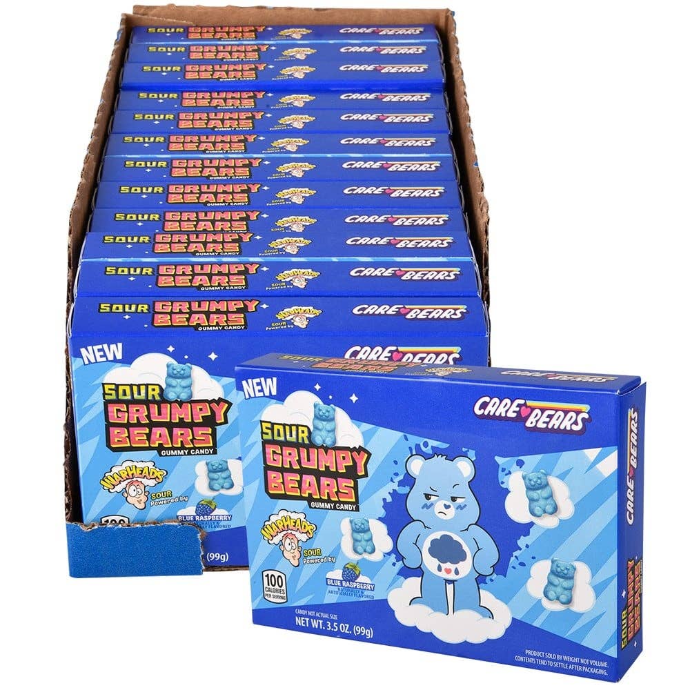 La Luna Bella - Toys - Wholesale Hard Candy - Warheads Theater Box Care Bears Sour Grumpy - LLB Candy0