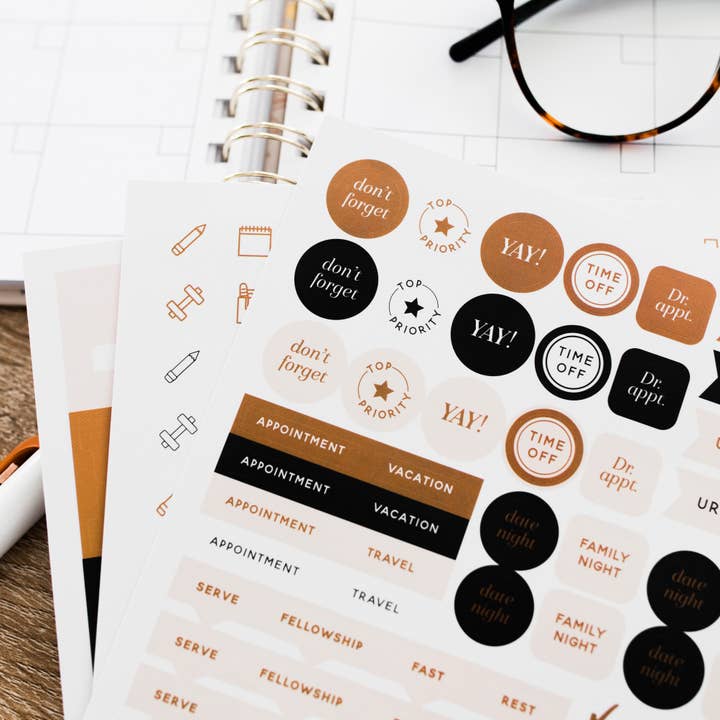 The Daily Grace Co - Wholesale Sticker - Daily Grace Planner Stickers | Classic