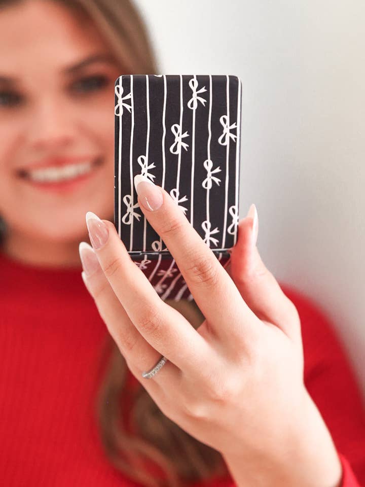 Miroir Compact Arcs et Rayures pour la vente par Jess Lea