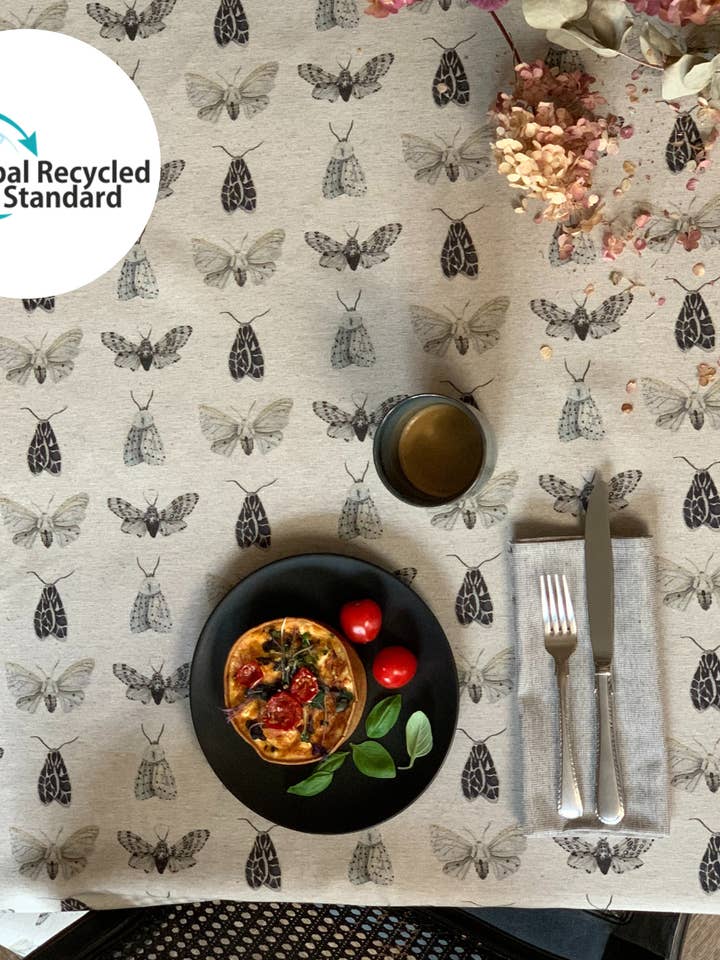 Rektangulär Duk, Återvunnen Bomull, Tryckt | Nord Wings för wholesale av Hortensias Home