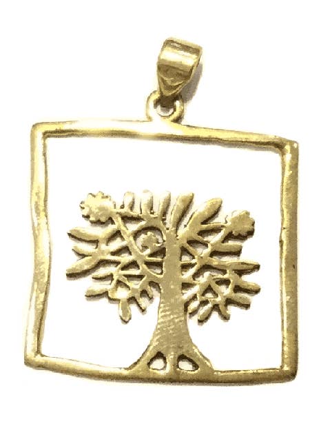 Tree Square Pendant for wholesale by Urbiana