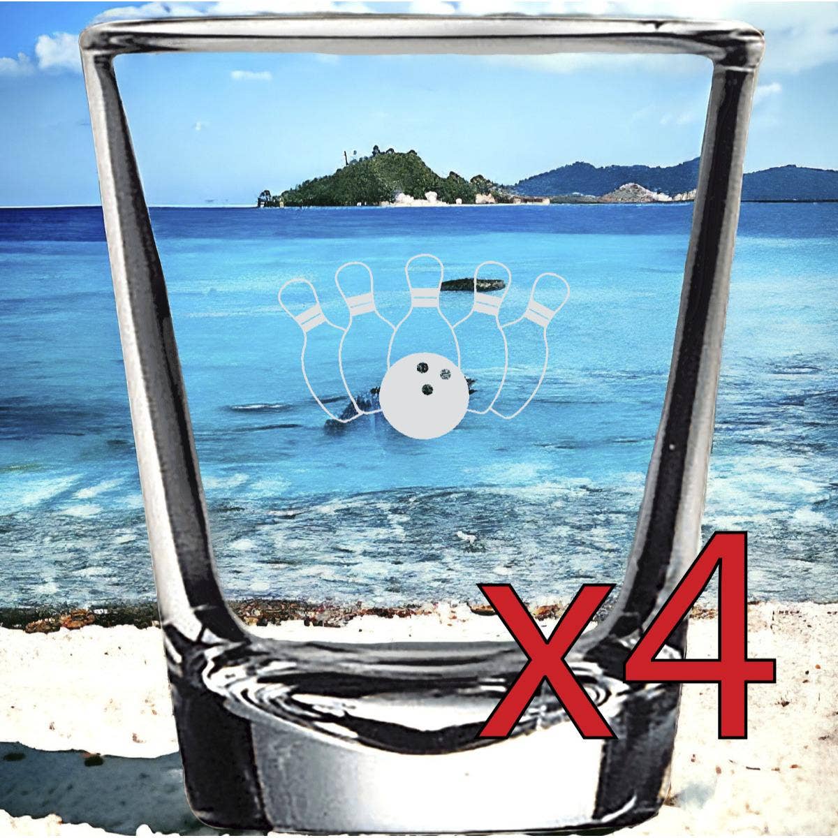 Texan Customs - Wholesale Shot Glass - Bowling Shot Glasses for Spirits Party 2oz Premium0