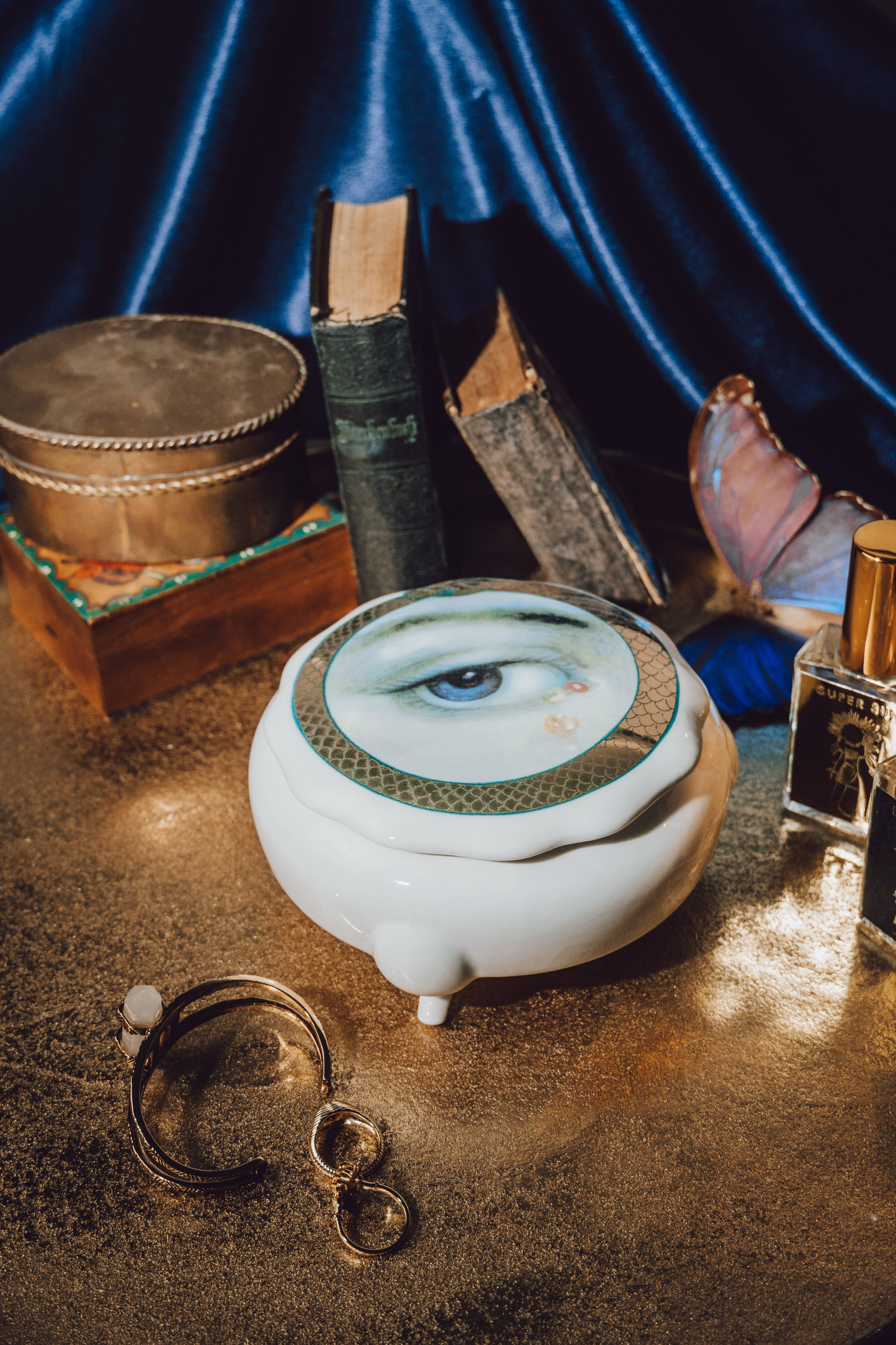 Spitfire Girl - Vendita all'ingrosso Portagioie/organizer per gioielli - Scatola in ceramica The Lovers Eye3