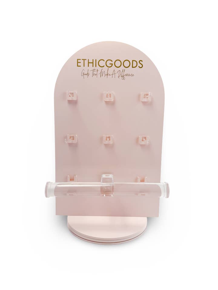 ETHICGOODS - Wholesale Jewelry Stand & Display - FREE with orders over $1000 - Pink Spinner Display 0