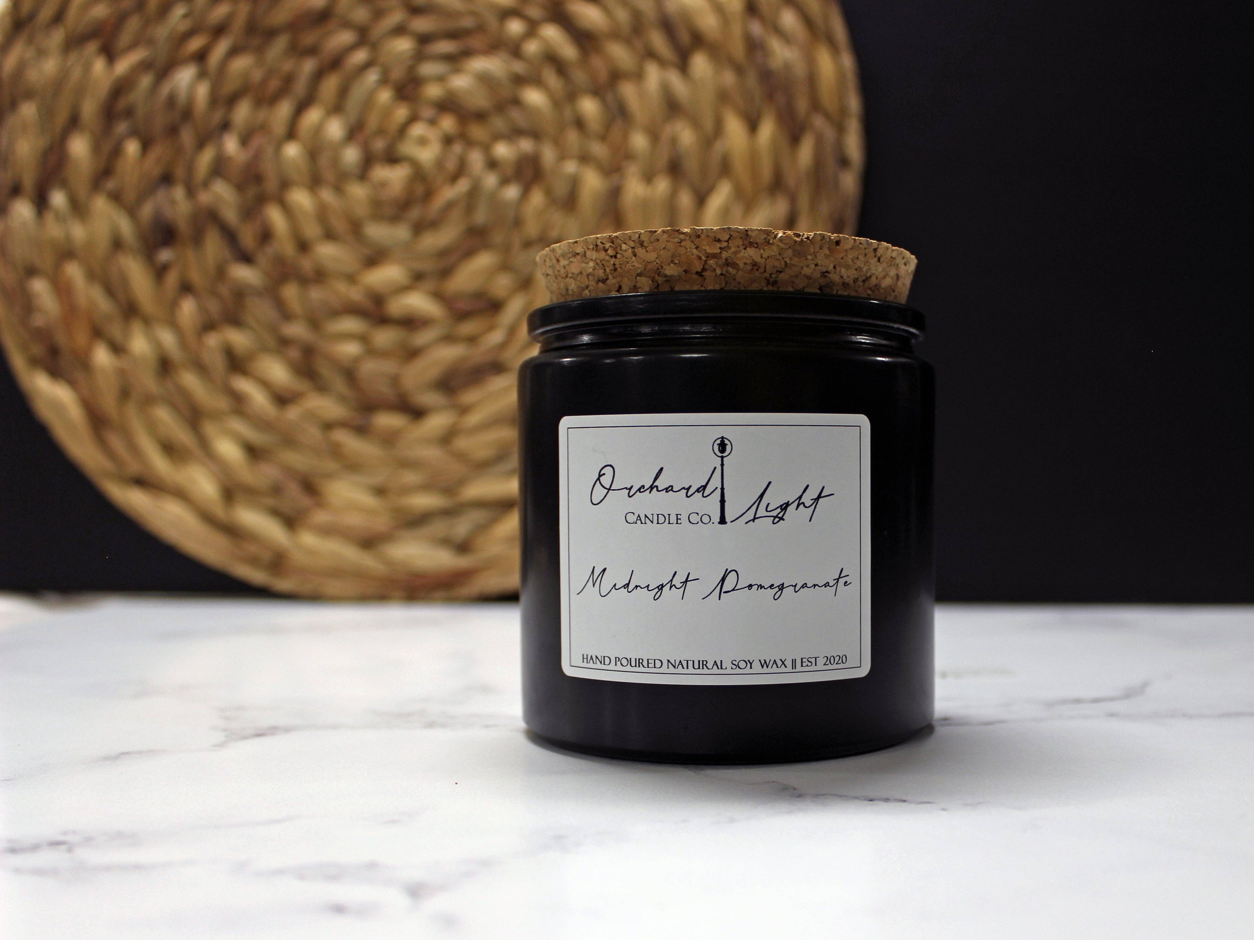 Orchard Light Candle Co - Wholesale Jar/Filled Candle - Midnight Pomegranate -13oz0