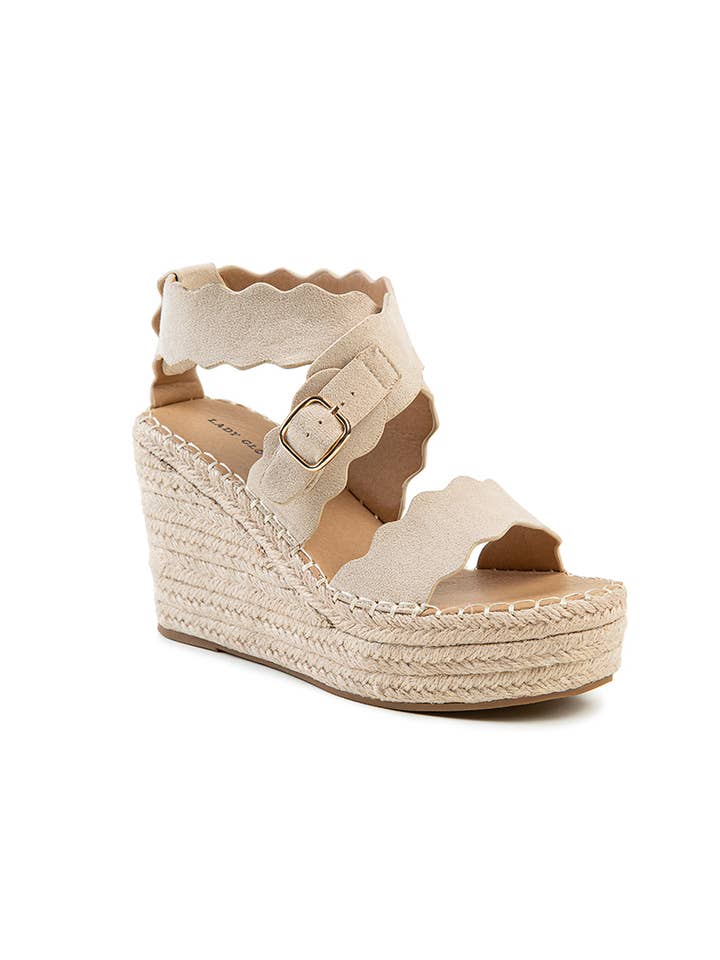 LADY GLORY - Wholesale Wedges - Women's - Suede Wedge Sandals5