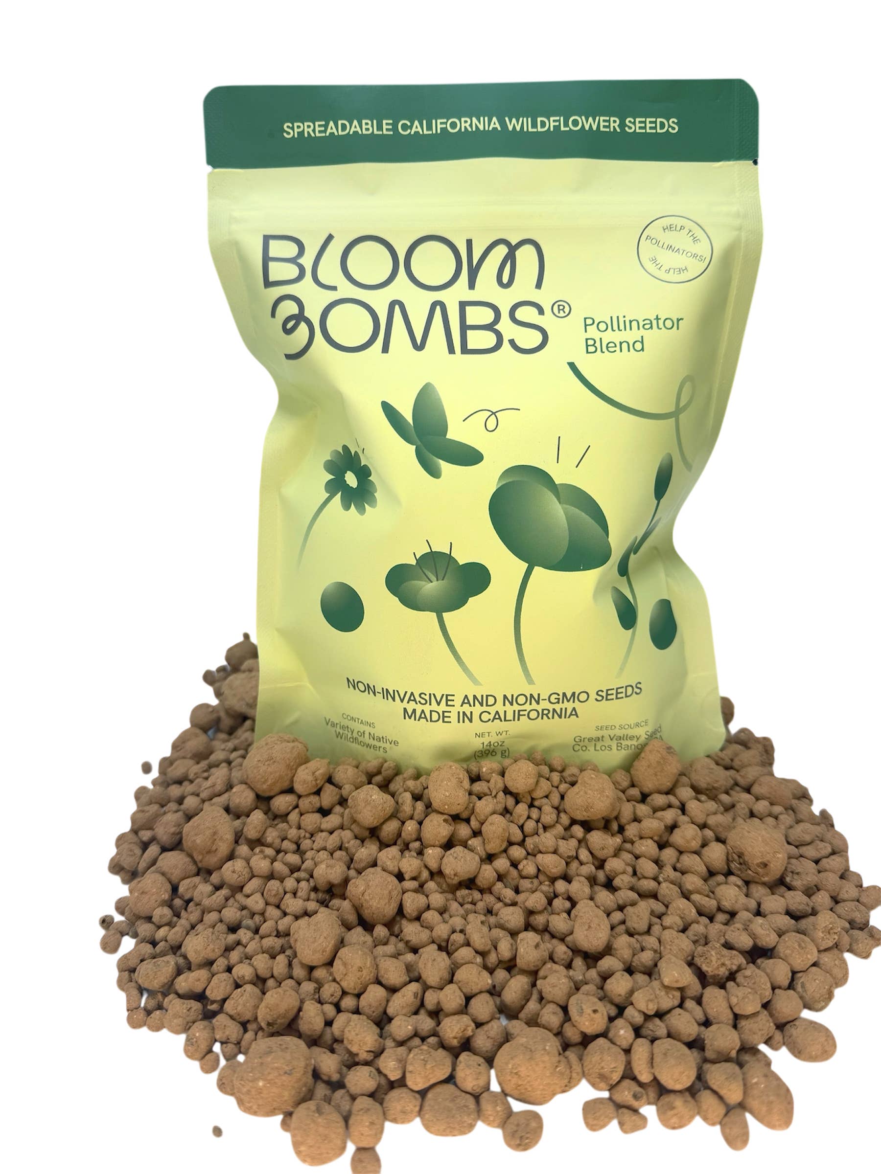 Bloom Bombs - Wholesale Plant seeds - California Native Wildflower Seed Balls 14oz.