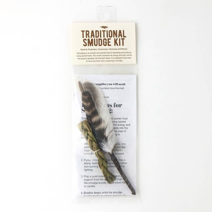 Monague Indigenous Crafts & Gifts - Vendita all'ingrosso Salvia - Kit tradizionale per smudge Sweet Grass
