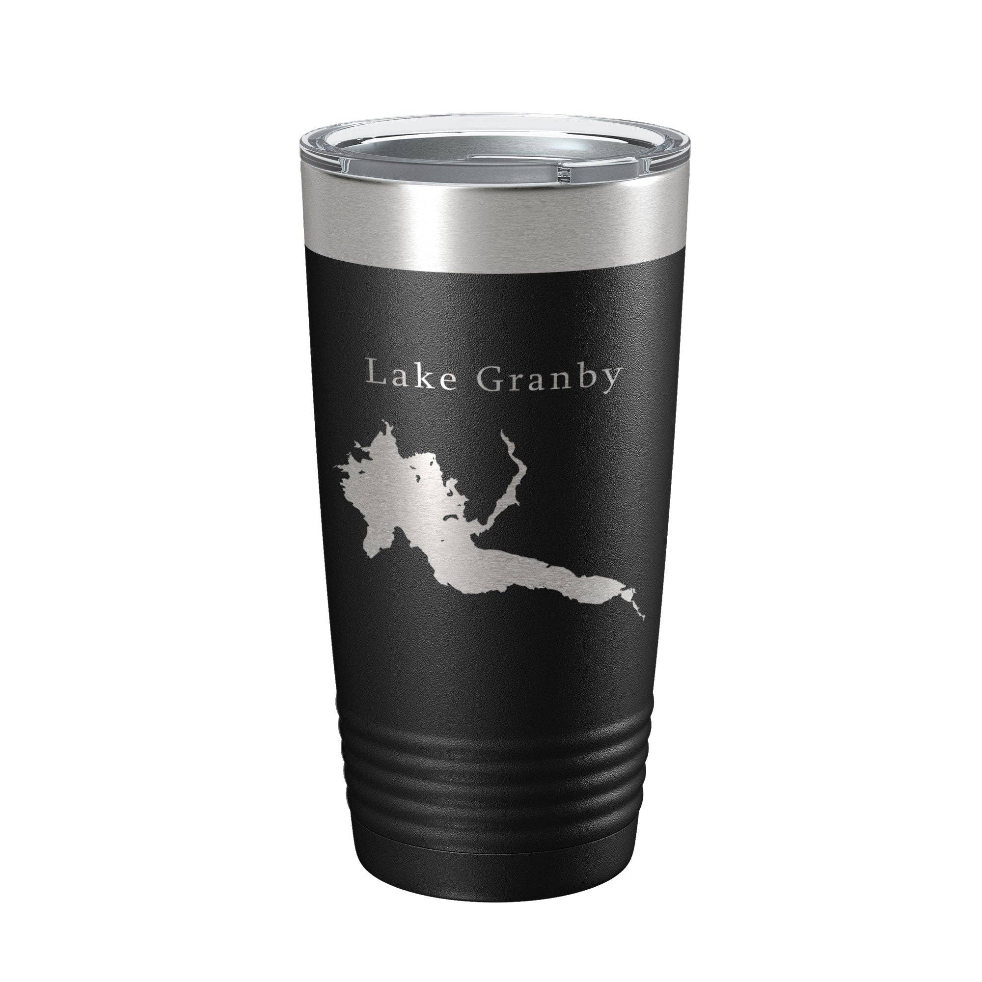 CarveBright - Wholesale Insulated Mug/Tumbler - Lake Granby Map Tumbler Travel Mug Insulated Laser Engraved Coffee Cup Colorado 20 oz0