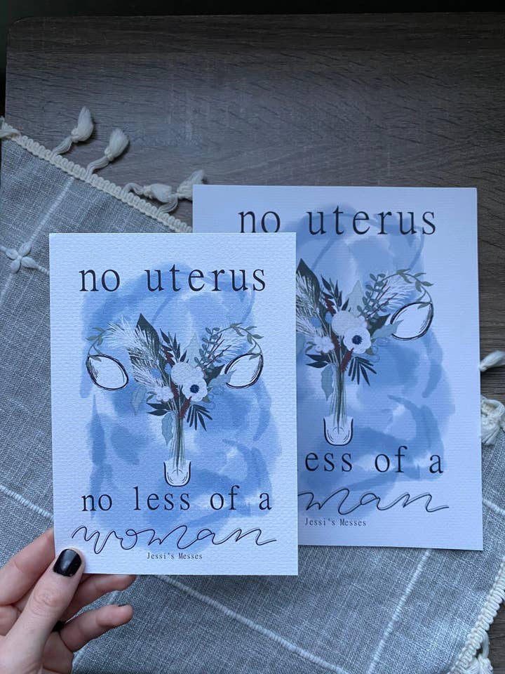 Uterus Art Print for wholesale by Jessi's Messes