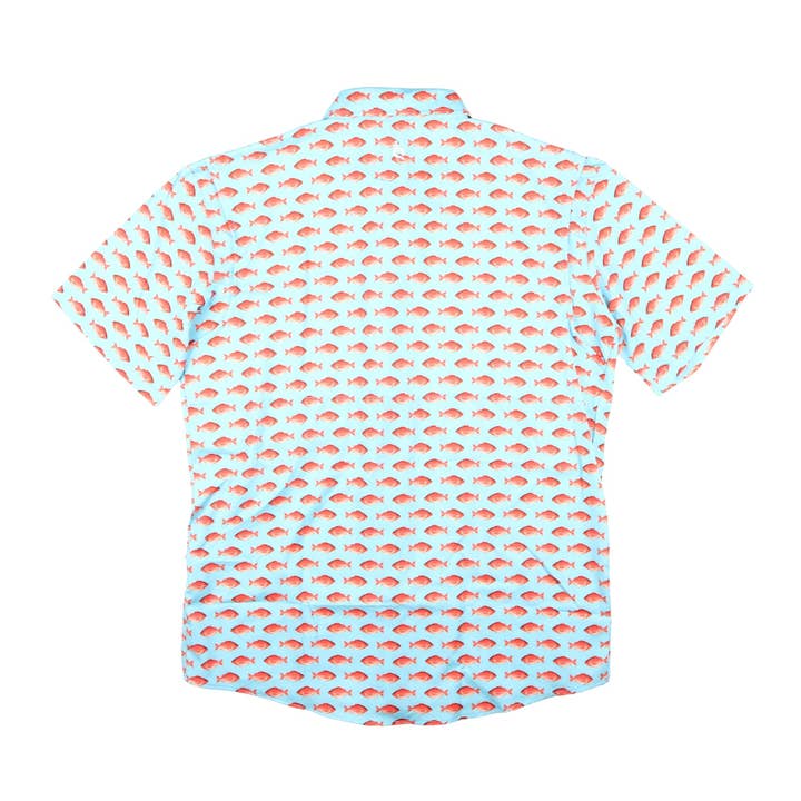 BlueQuail Clothing Co. - Wholesale Button Down Shirt - Men's - Men's - Red Snapper Short Sleeve Shirt1