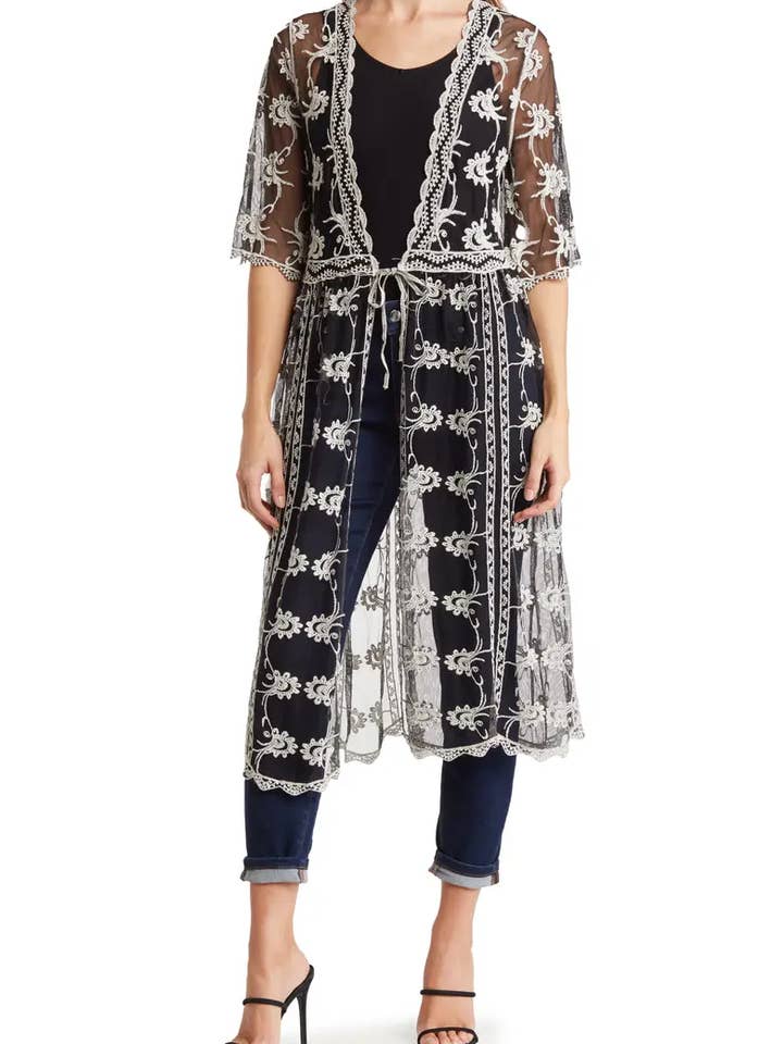 SB1511 Embroidered Mesh Duster for wholesale by Select Clothing