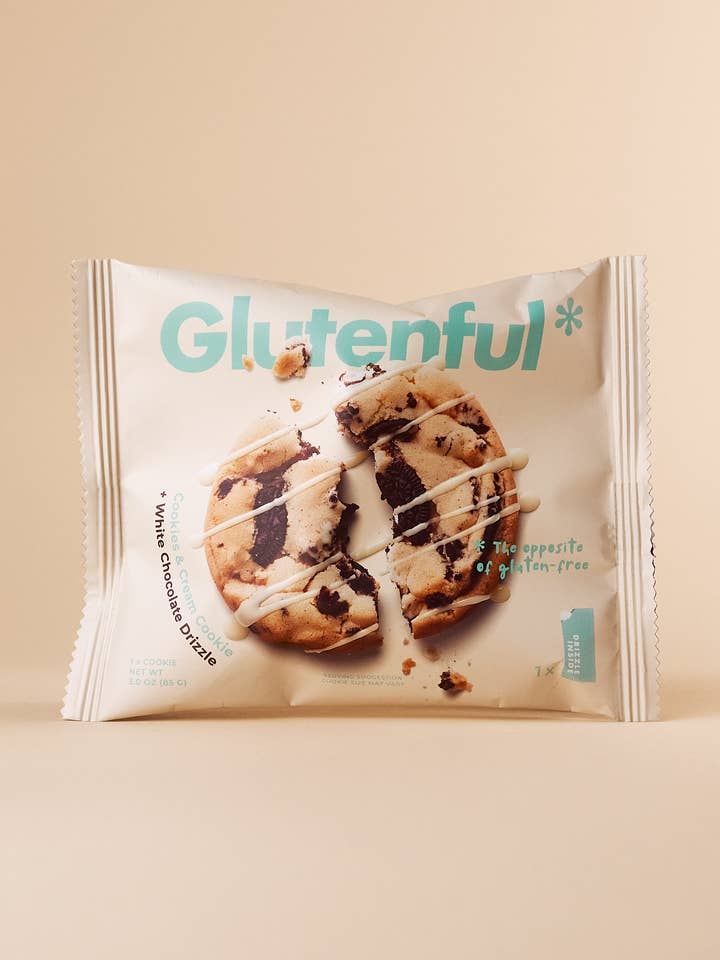 Cookies & Cream Cookie with Drizzle Packet for wholesale by Glutenful