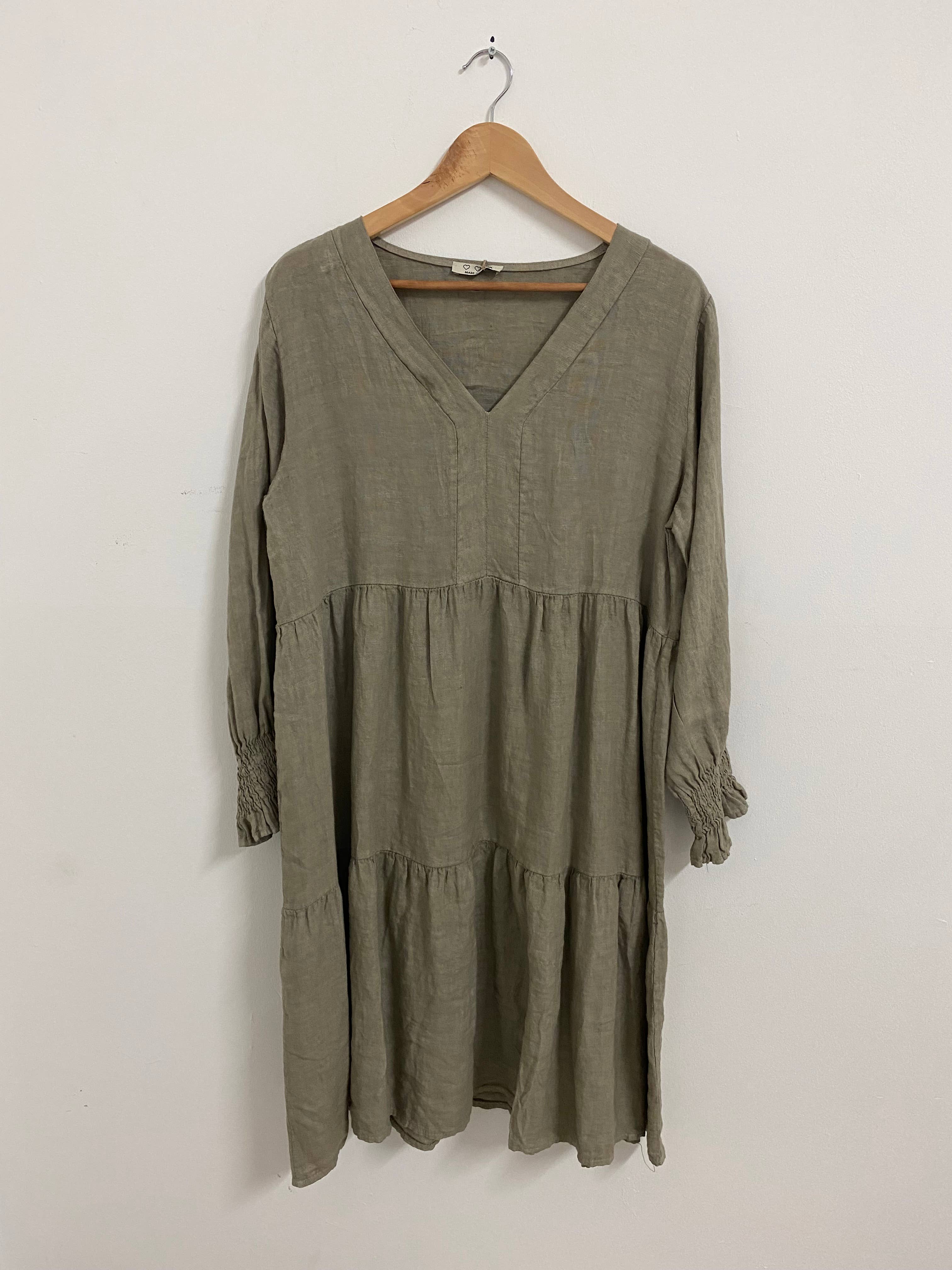 ORNELLA PARIS - Wholesale Dress - Women's - LEL-R5223 linen dress1