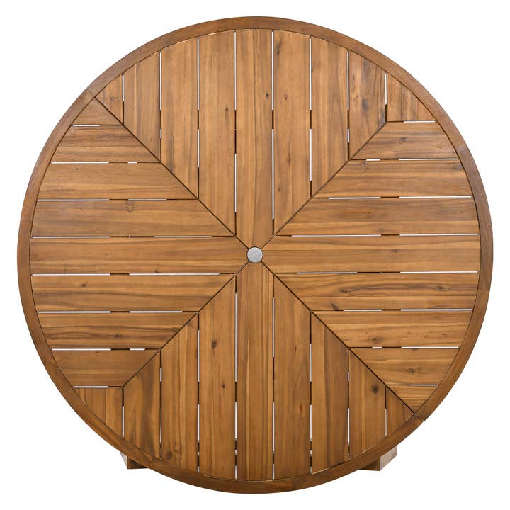 HOMYCASA DESIGN INC - Wholesale Patio Set - 5-Piece Outdoor Patio Dining Set Acacia Wood with Four Armchairs and Table, Beige22