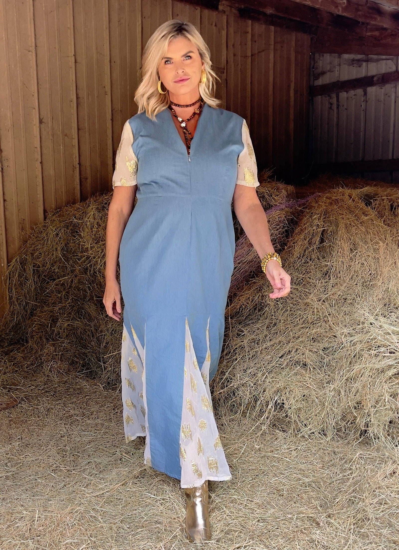 Paryse Style - Wholesale Dress - Women's - The Dallas Denim Maxi Dress | Tall Fit