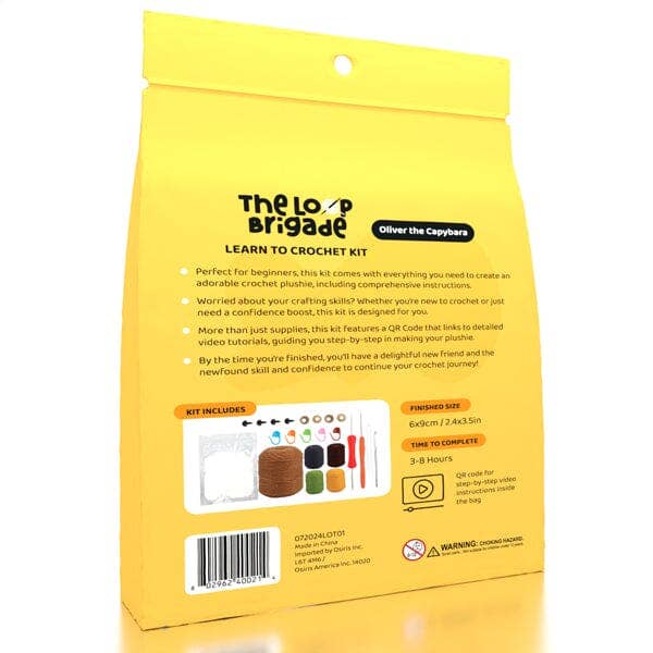 Showcase - Wholesale DIY Craft Kit - The LOOP Brigade: DIY Mini Crochet Plush Toy Complete Kit For Beginners - Oliver the Capybara2