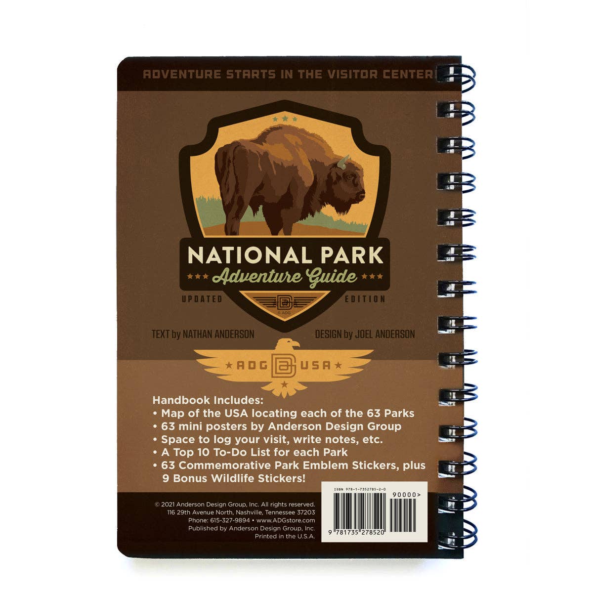 Anderson Design Group – Großhandel Buch zum Thema Natur & Outdoor – 63-Park-Nationalpark-Abenteuerführer (Bestseller!)11