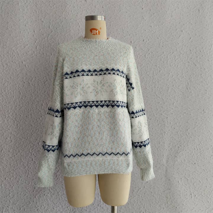 alberalkirk - Wholesale Knit Sweater - Women's - Christmas Chenille Snowflake Sweater Women N5A6463
