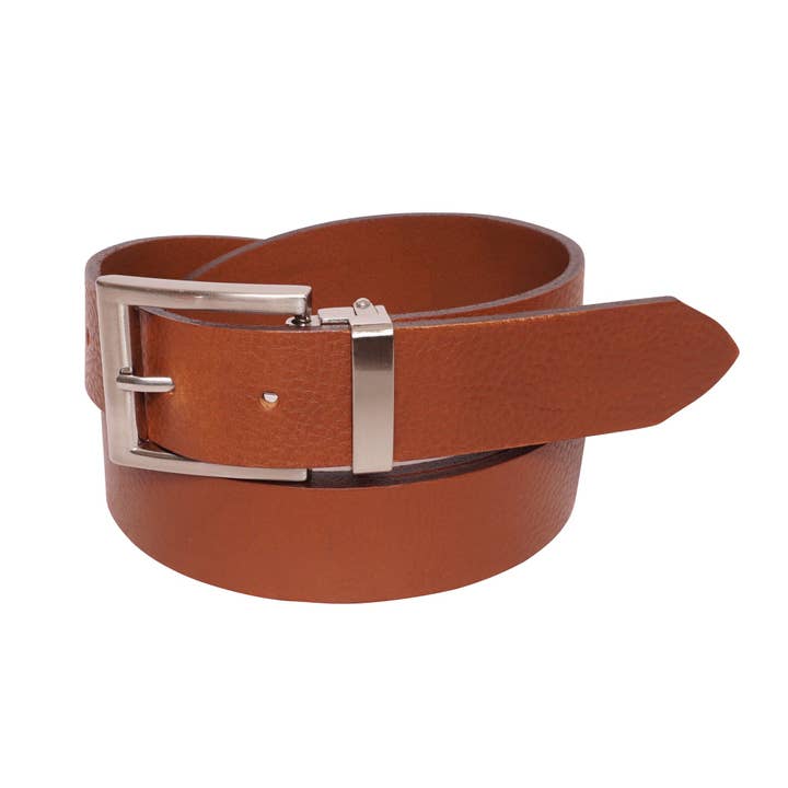 Tan Cut-to-Size Textured Leather Belt for wholesale by YRI Custom Designs