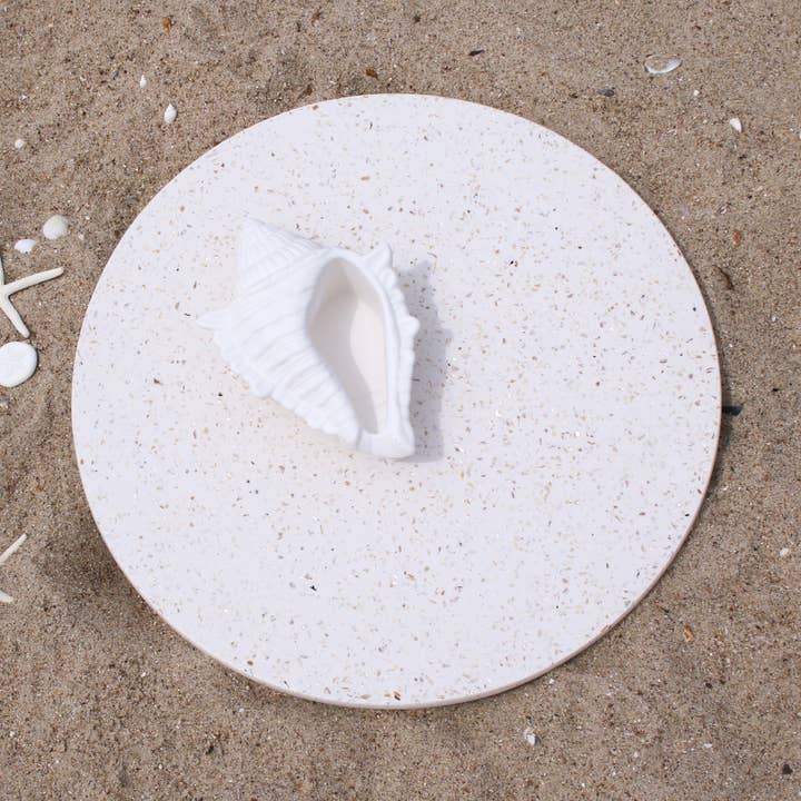 Large Tray- SHELL for wholesale by Terrazzo Parazo