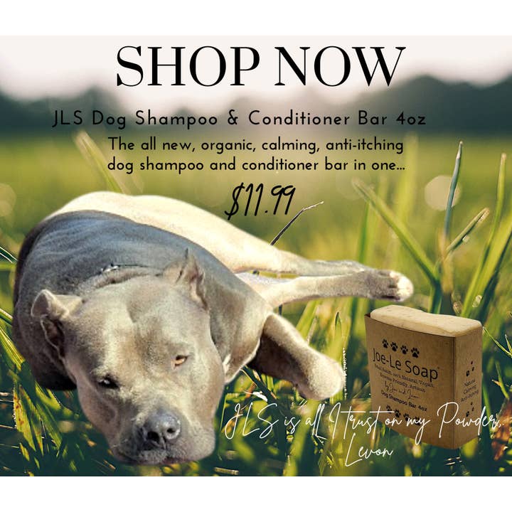 Dog Shampoo & Conditioner Bar 4Oz for wholesale by Joe-Le Soap