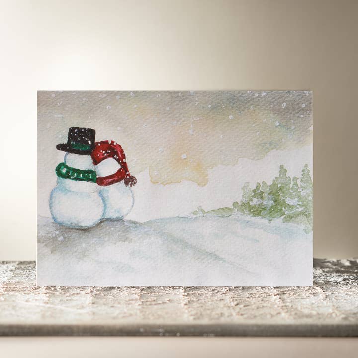 Snow Love Card by Guan for wholesale by HomeLess Made