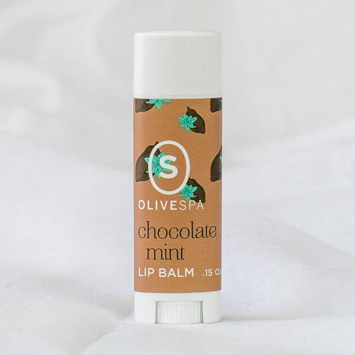 Chocolate Mint Lip Balm for wholesale by OLIVESPA