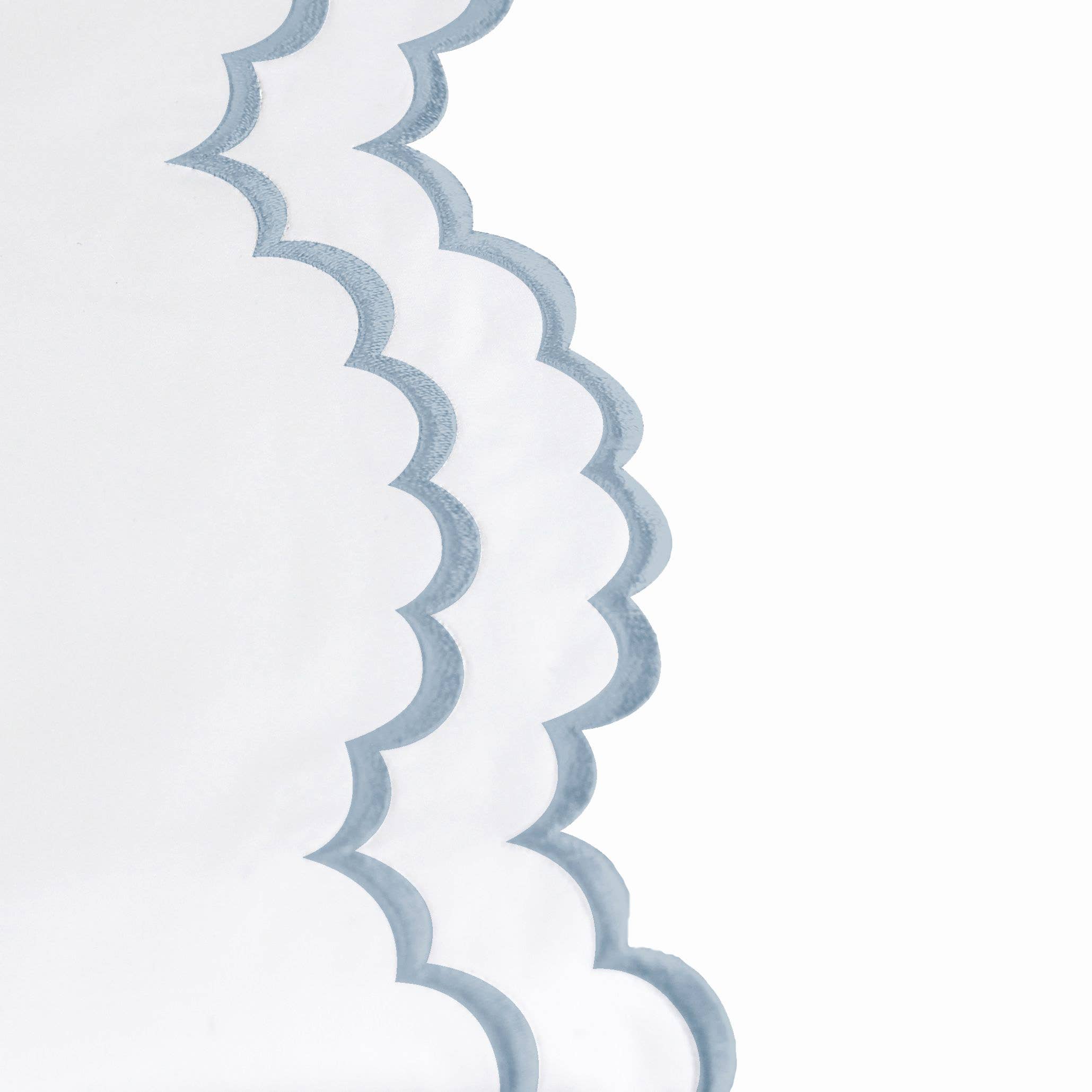 Mélange Home - Wholesale Sheet Set - Double Scallop Embroidered Cotton Percale Sheet Set8