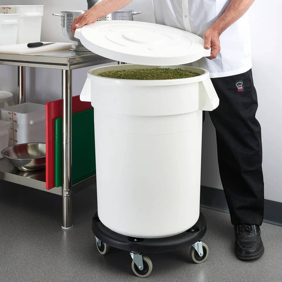 EcoQuality - Wholesale Trashcan/Trash Bin - FCW-10L/20L, 10gln/20gln Lid for White Trash Can, NSF, EA7