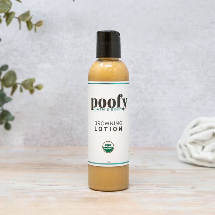 Poofy Organics - Wholesale Body Cream/Lotion - Browning Lotion Organic