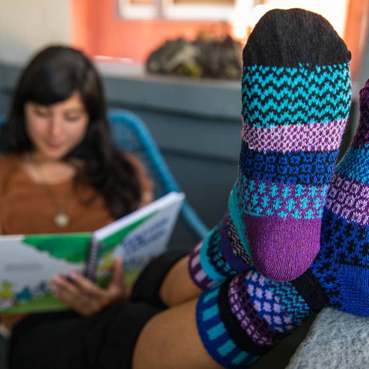 Solmate Socks - Wholesale Socks - Unisex - Raspberry Crew Socks | Eco-Friendly & Made in the USA