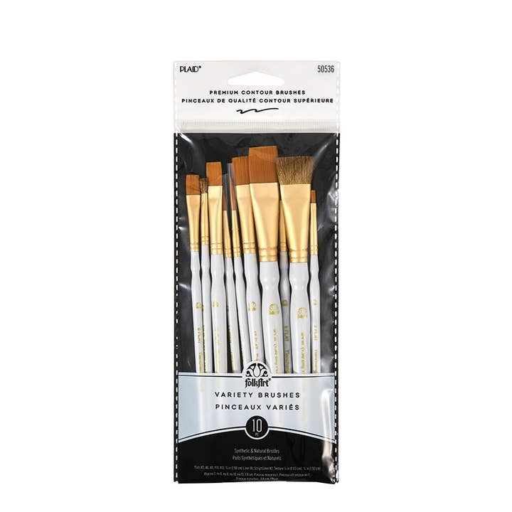Folkart ® Artist Variety Brush Set, 10-Piece for wholesale by Plaid Crafts