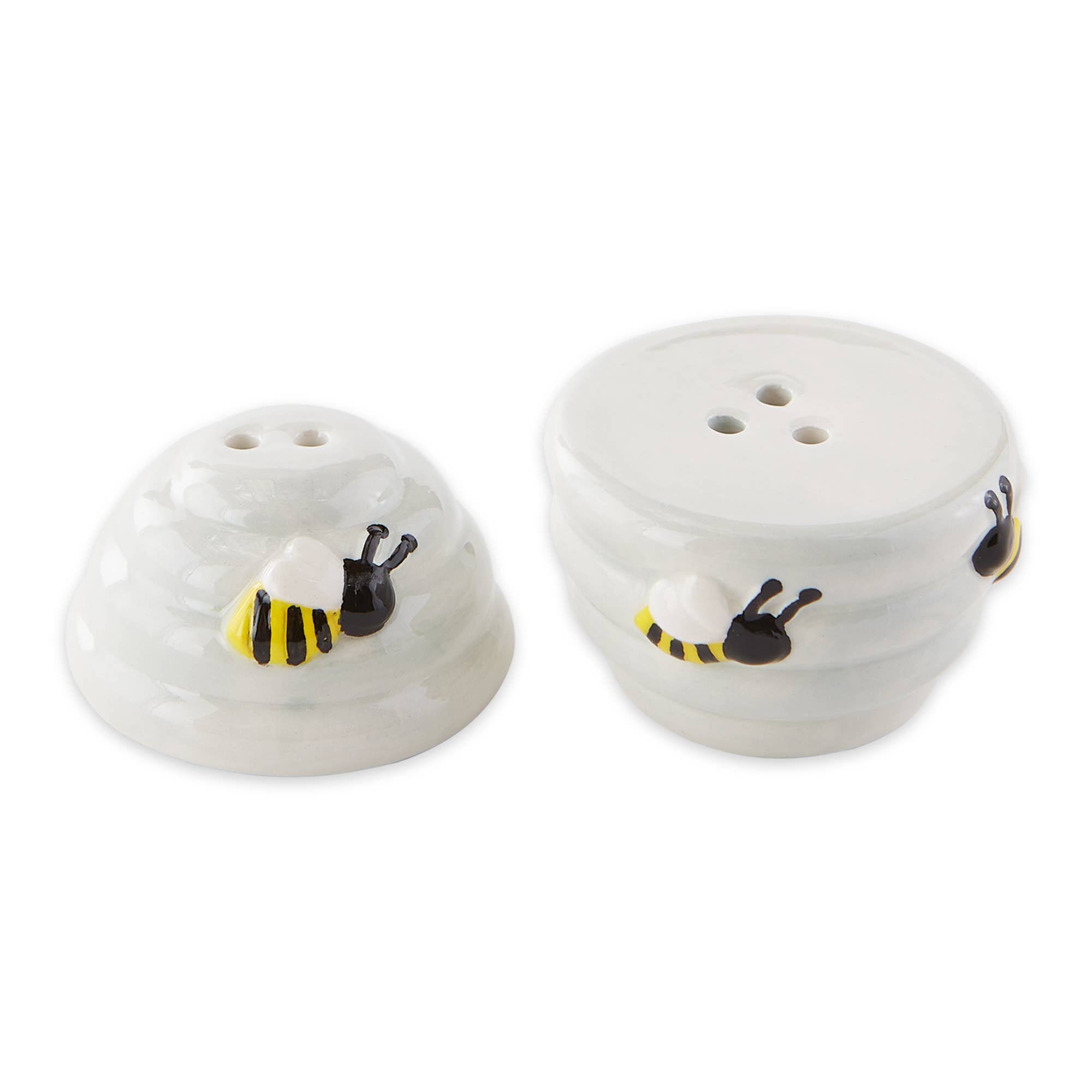 Design Imports - Wholesale Salt & Pepper Shaker Set - Bee Hive Ceramic Salt And Pepper Shaker1
