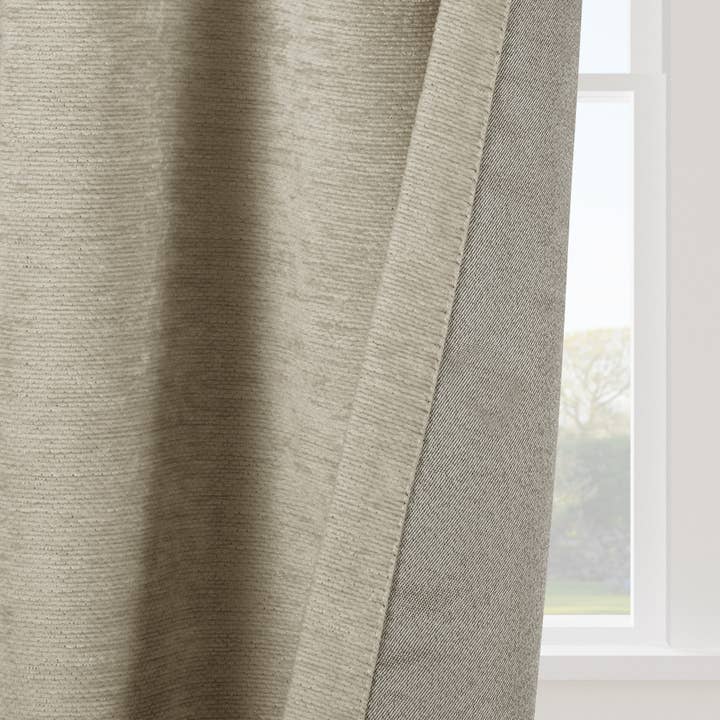 Awesome Home - Wholesale Curtain - Chenille Room Darkening Back Tab Curtain, 1 Panel, 52"x96"25