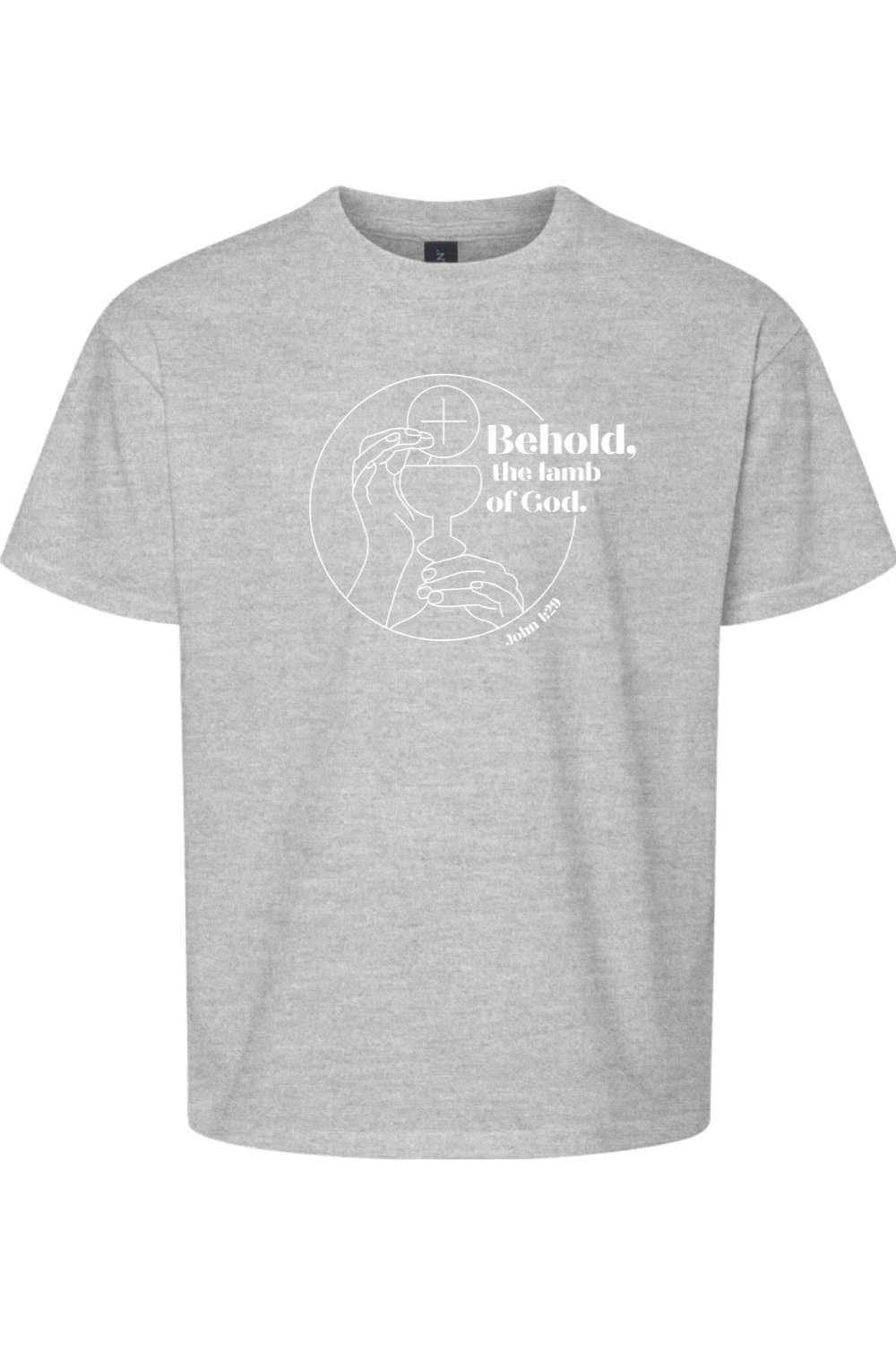 Sock Religious - Vente T-shirt sérigraphié – enfant - Voici l'Agneau de Dieu - Jean 1:29 T-shirt Jeunesse8