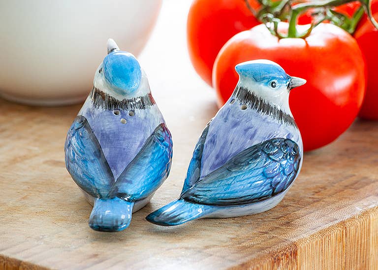 Abbott – wholesale Salt & pepper shaker set – Blue Jay Salt & Pepper-4"L-25993