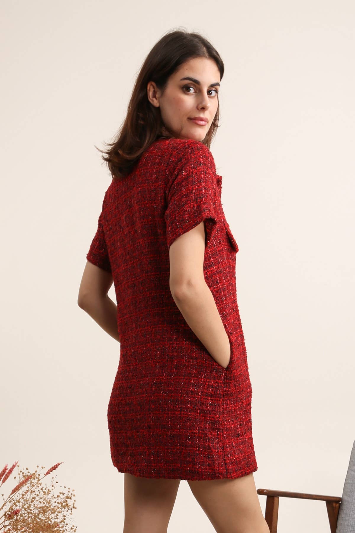 Daphnea - Wholesale Dress - Women's - 5651 TWEED DRESS7