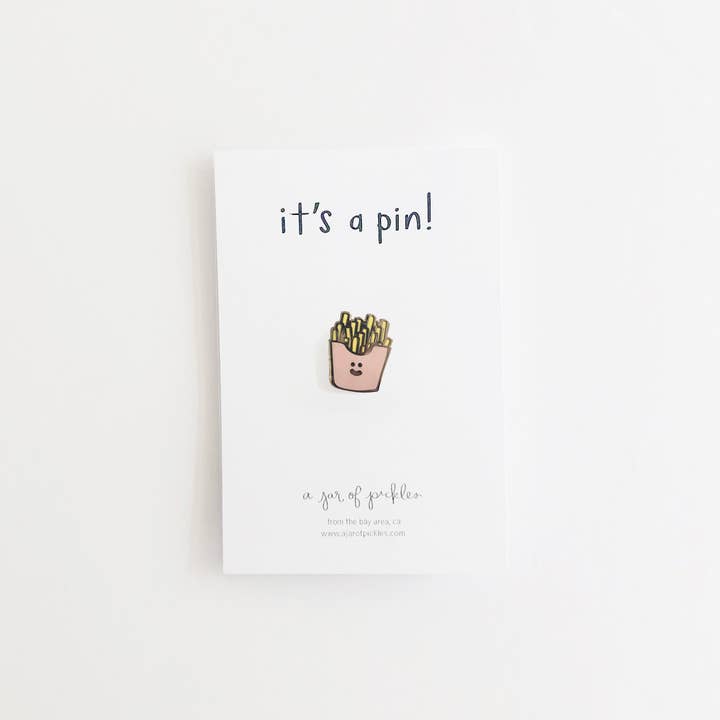 A Jar Of Pickles - Wholesale Lapel Pin/Button - Fries Enamel Pin
