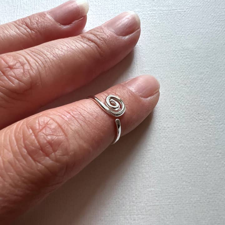 TayTayInspired - Vente Anneau/bague à empiler - Bague mi-doigt en spirale