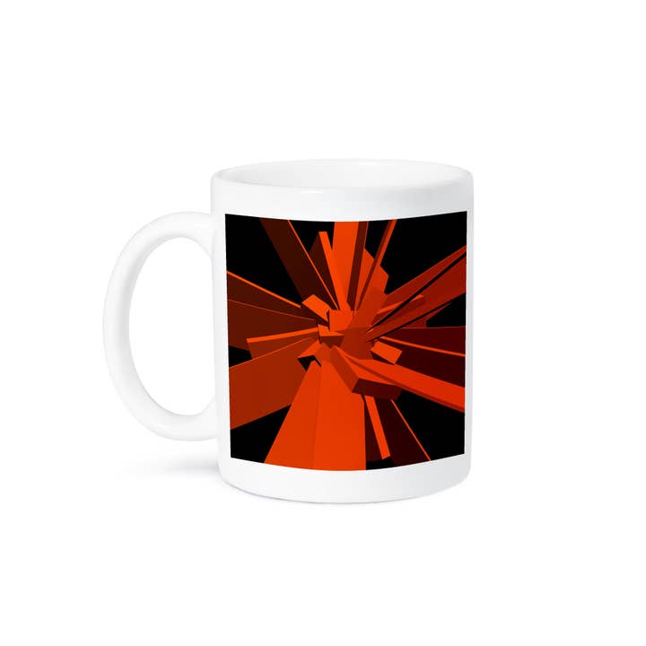 3dRose - Wholesale Coffee mug - 3dRose, Orange Boxes orange cubes stretched into rectangles randomly arranged, Mug8