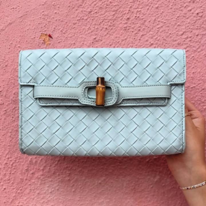 Clutch Charleston - Wholesale Clutch Bag - Women's - Broad Clutch- Haint Blue0