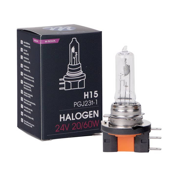 Lampada alogena M-TECH H15 24V 20/60W PGJ23t-1 per la vendita all'ingrosso da parte di S&U FairTrade UG