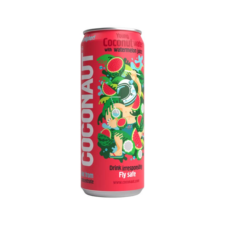 Original Market - Wholesale Fruit Juice - Young coconut water with watermelon juice Coconaut 320ml