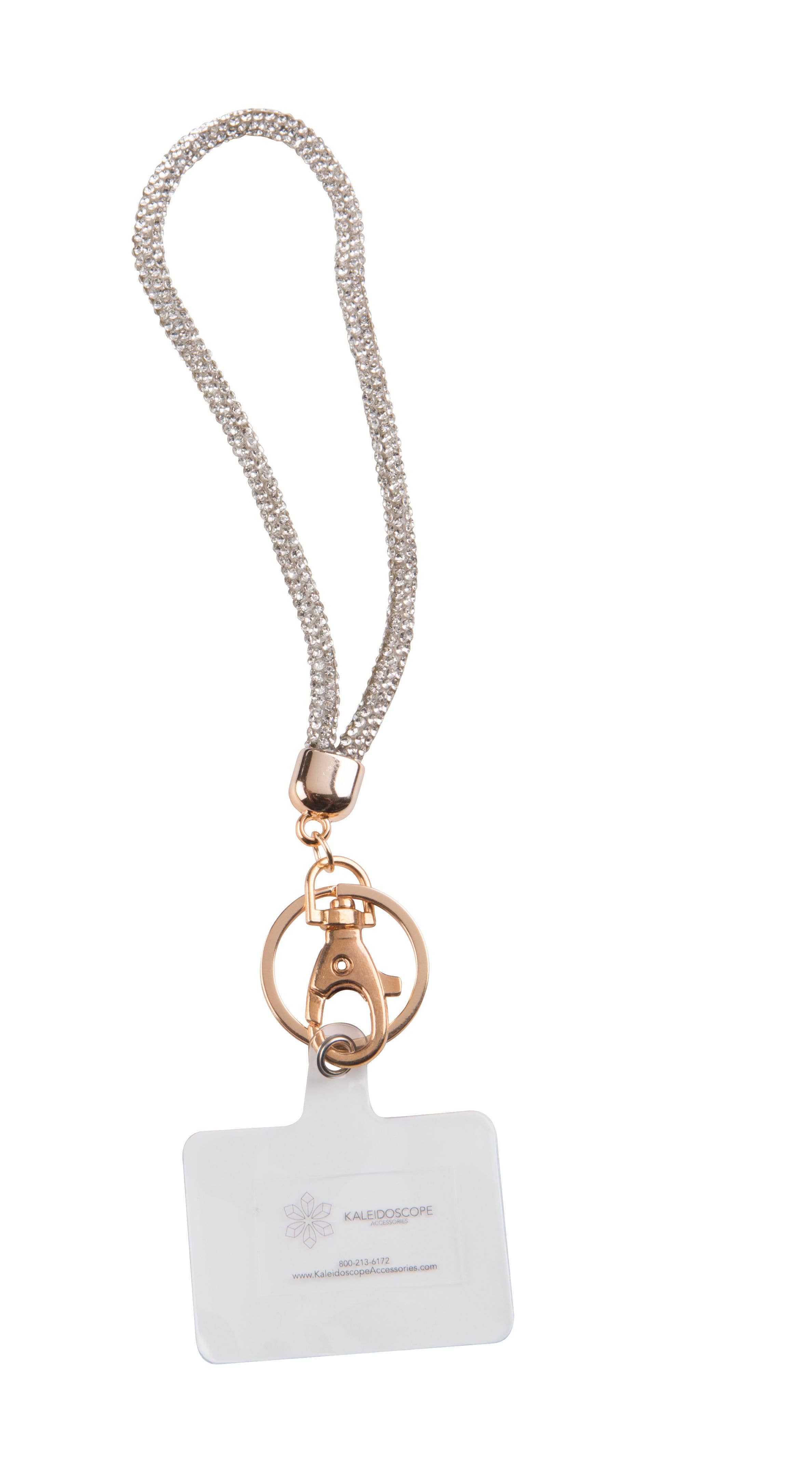 Kaleidoscope Accessories - Wholesale Keychain - Women's - Rhinestone wristlet w/ phone tether tab keychain, 6 assorted3