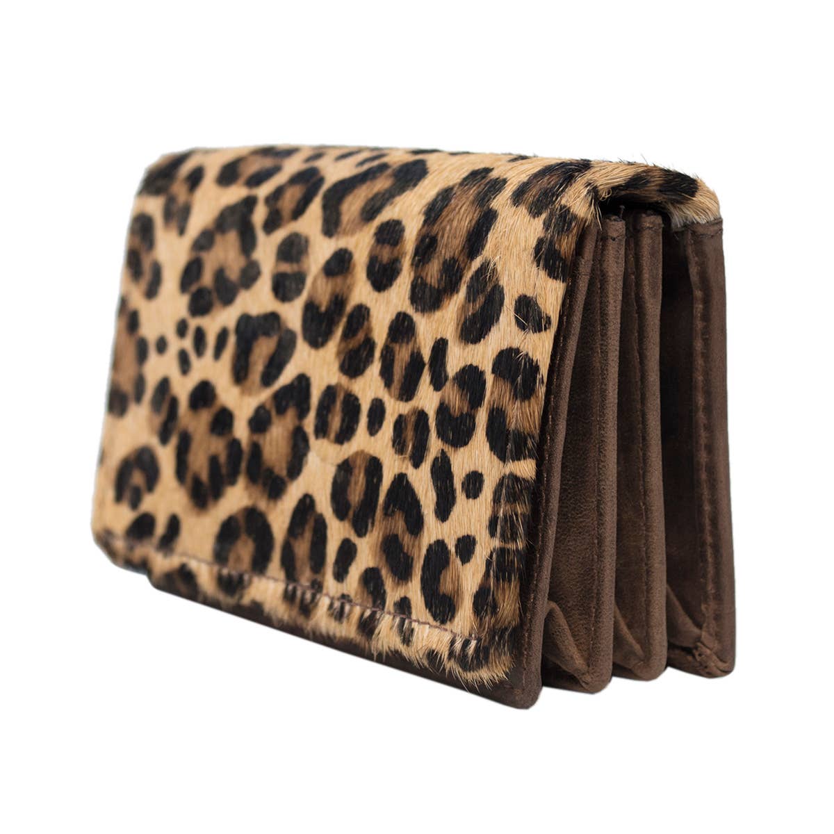 Arrigo - Wholesale Wallet - Women's - Dark Brown Leather Ladies Wallet - Animal Print - Arrigo18